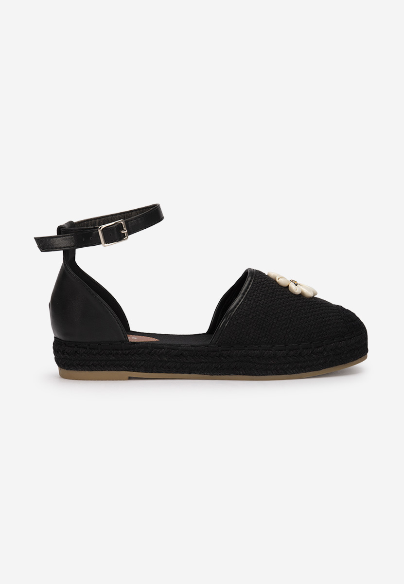 Čierne dámske espadrilky Taldora