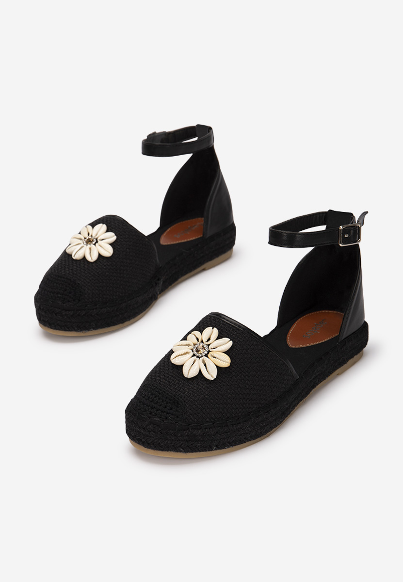 Čierne dámske espadrilky Taldora