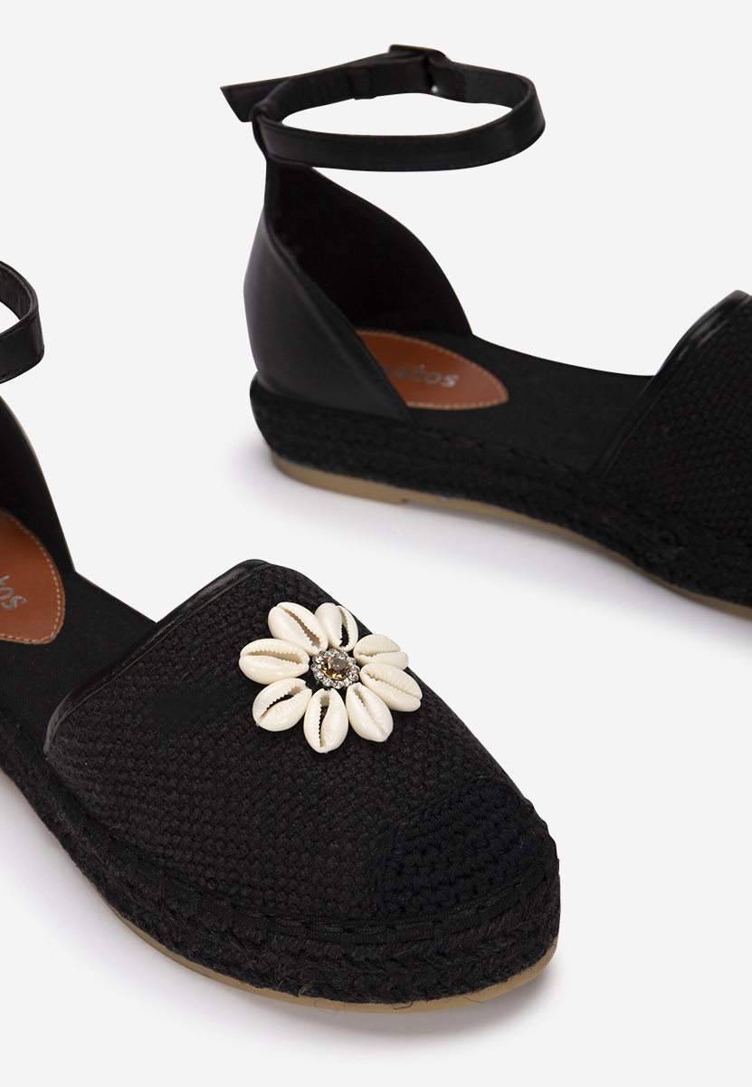 Čierne dámske espadrilky Taldora