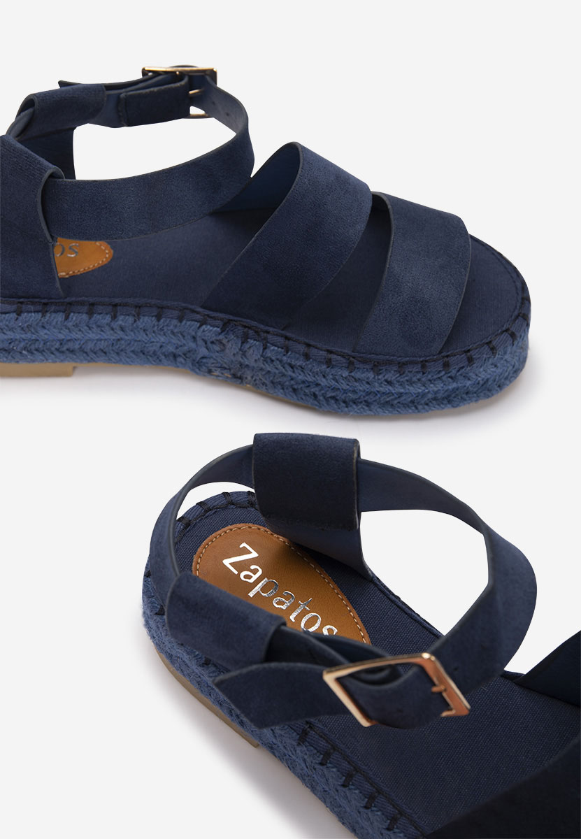 Modré sandále na platforme Coraline