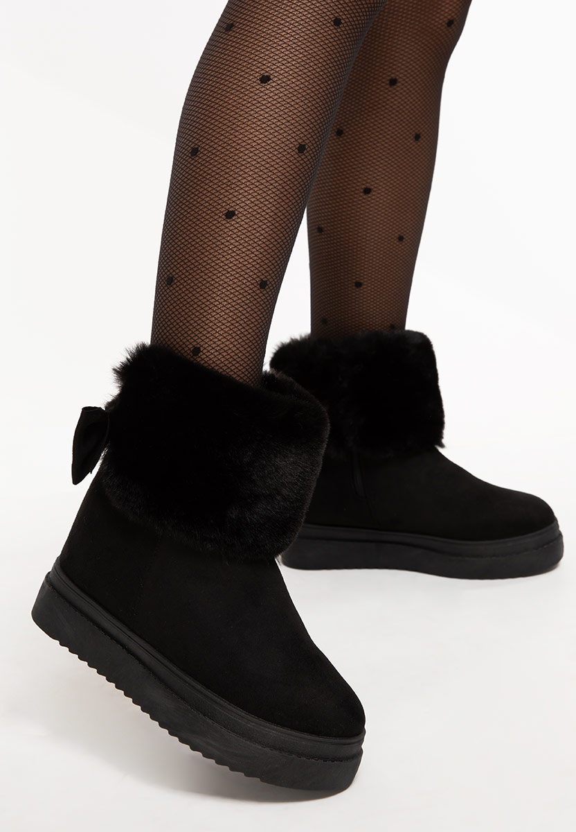 Čierne čižmy na platforme Michi