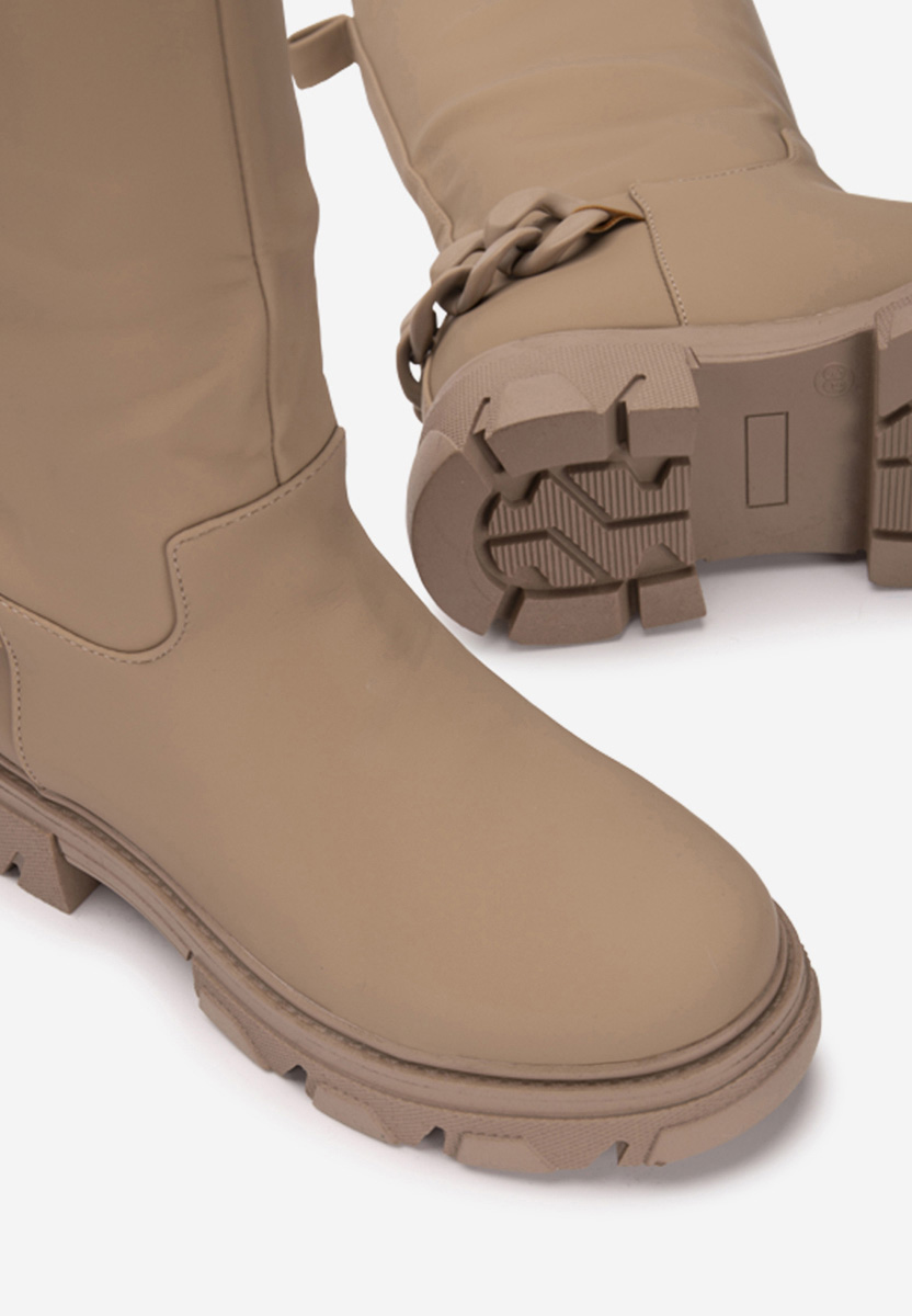 Béžové dámske čižmy Moniva V2