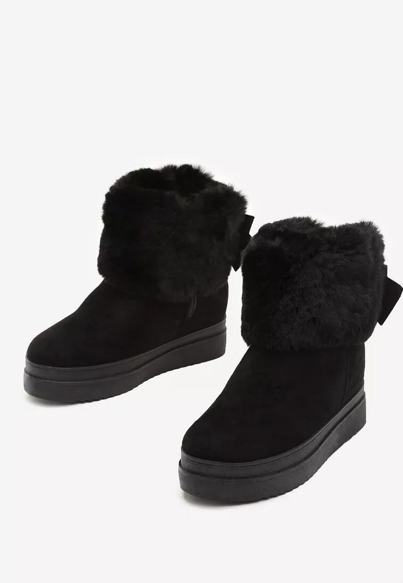 Čierne čižmy na platforme Michi