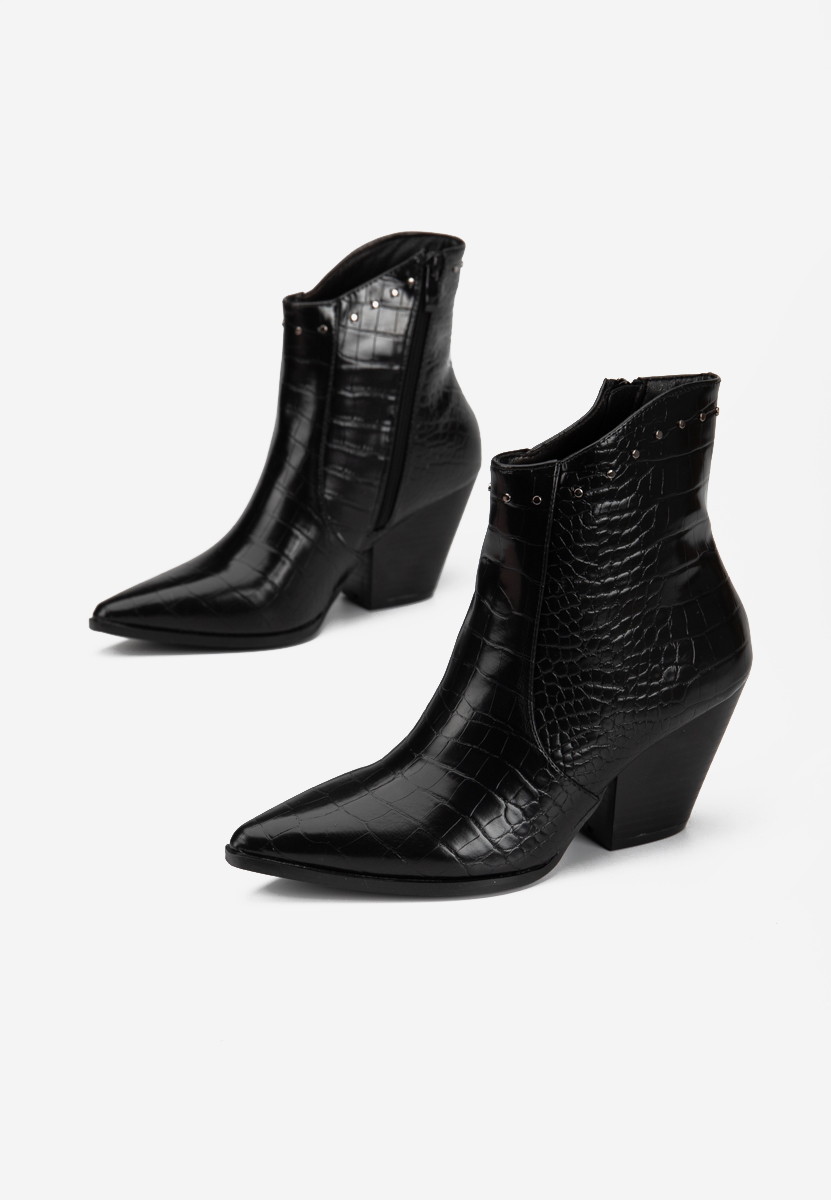 Čierne kovbojské čižmy Thera