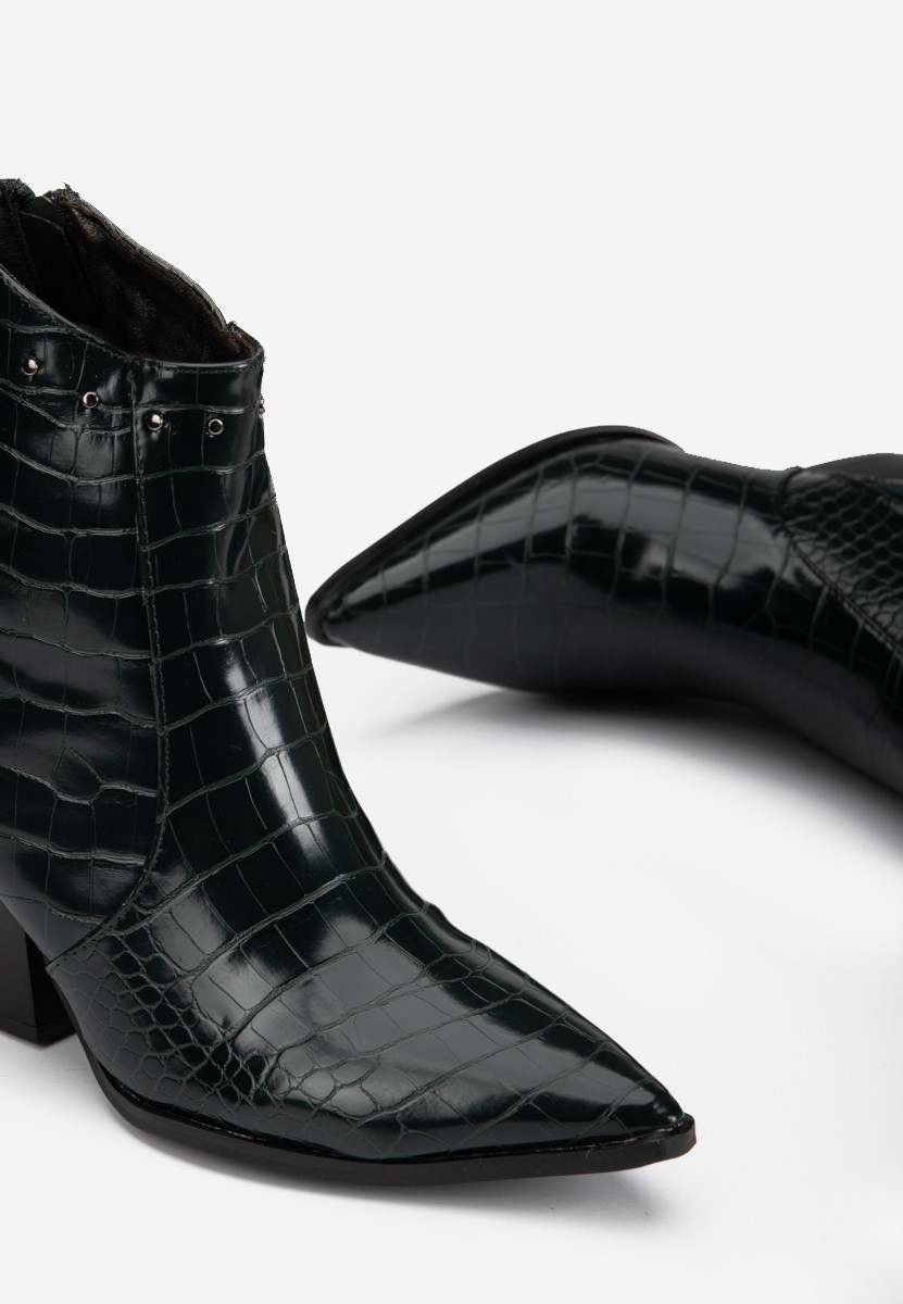 Zelené kovbojské čižmy Thera