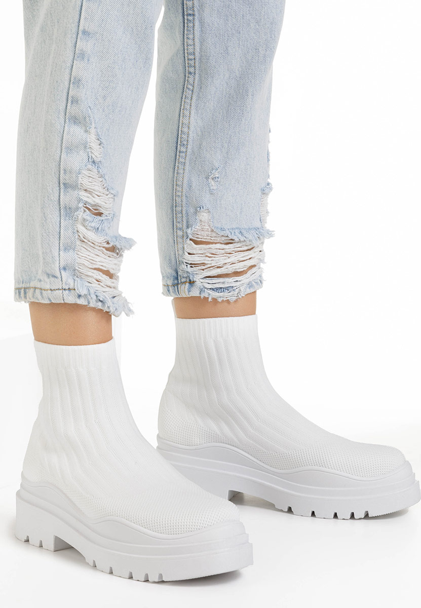 Biele členkové tenisky dámske Brinley V1