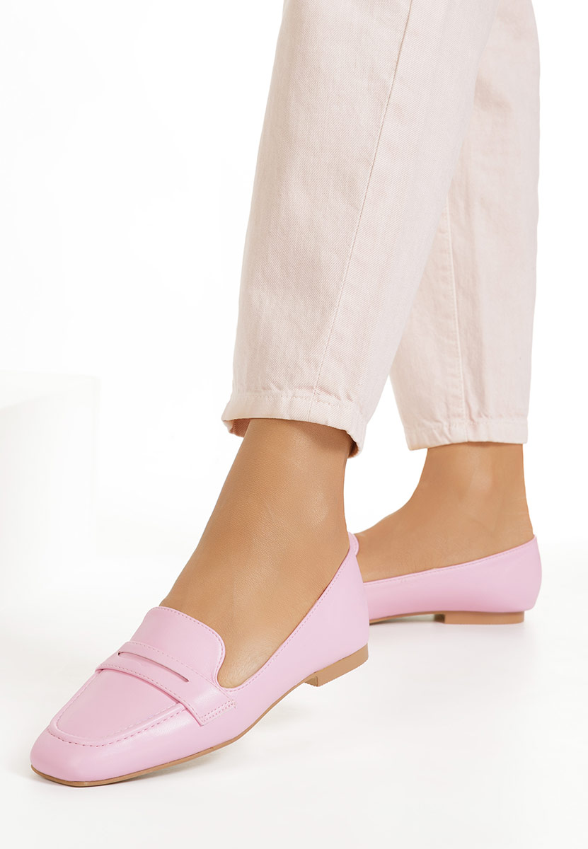 Ružové mokasíny dámske Nesiala