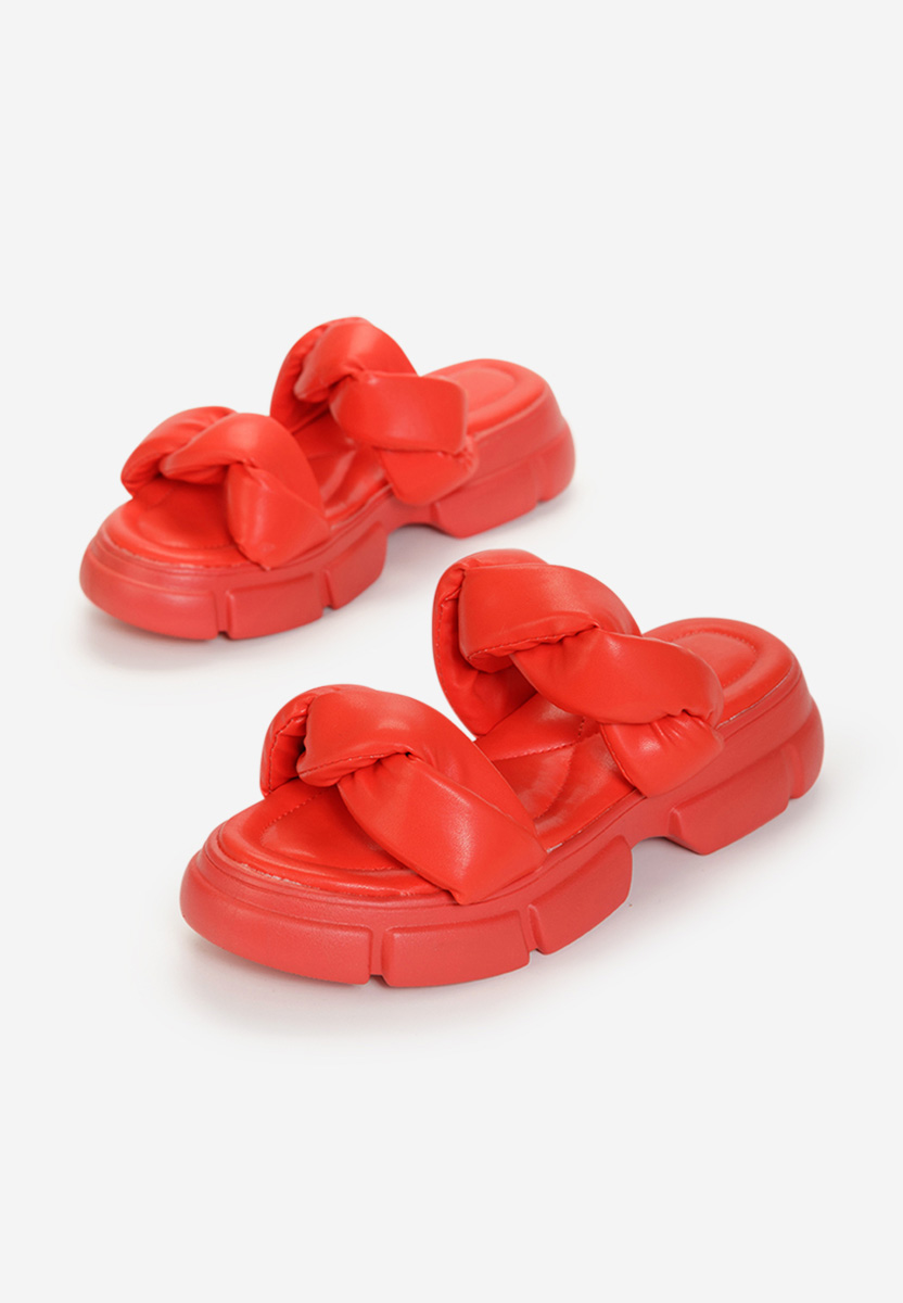 Červené ortopedicke slapky Elfleda