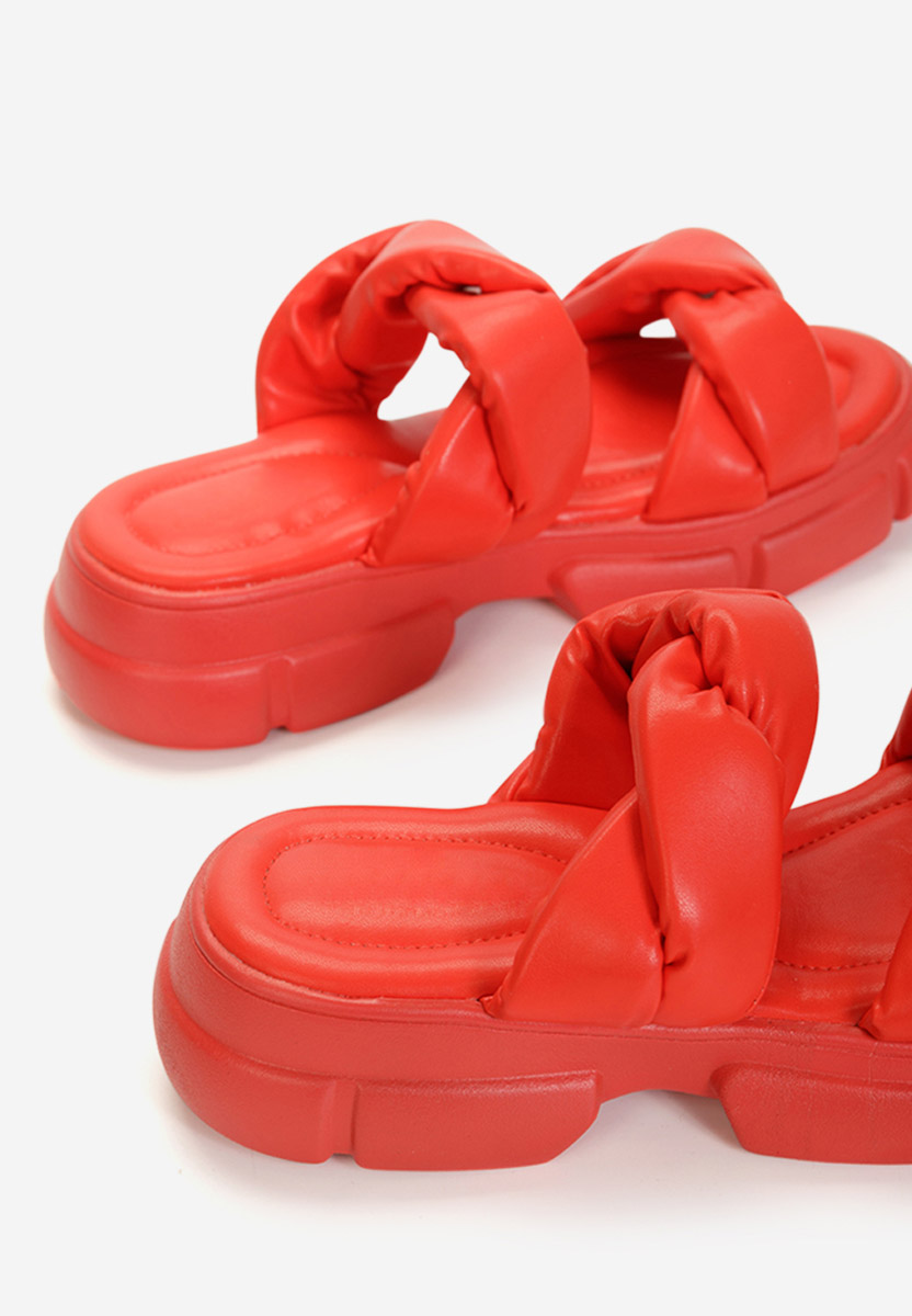 Červené ortopedicke slapky Elfleda