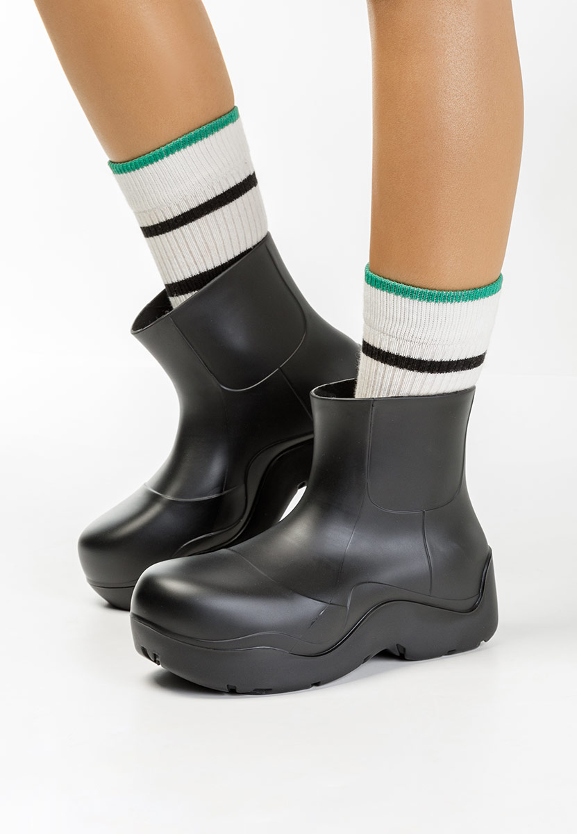 Čierne dámske gumáky Gretel