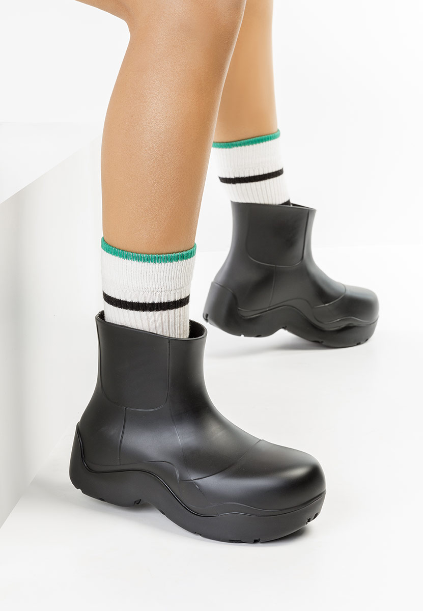 Čierne dámske gumáky Gretel