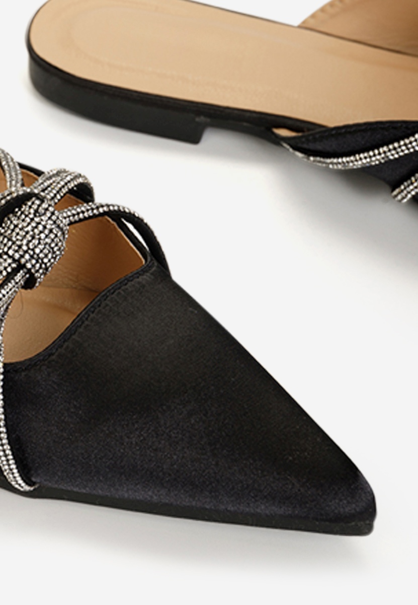 Čierne šľapky dámske Sidonia