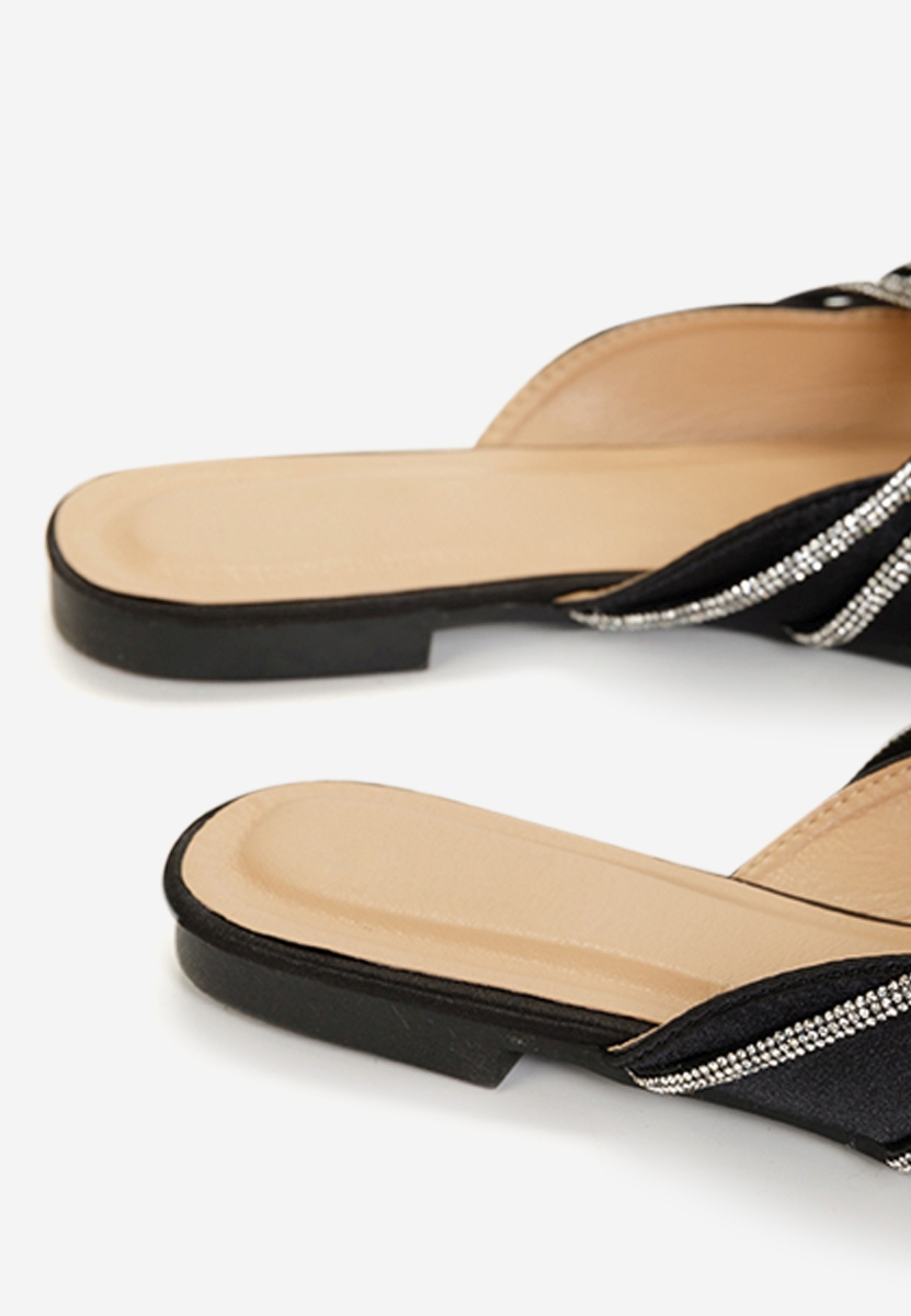 Čierne šľapky dámske Sidonia