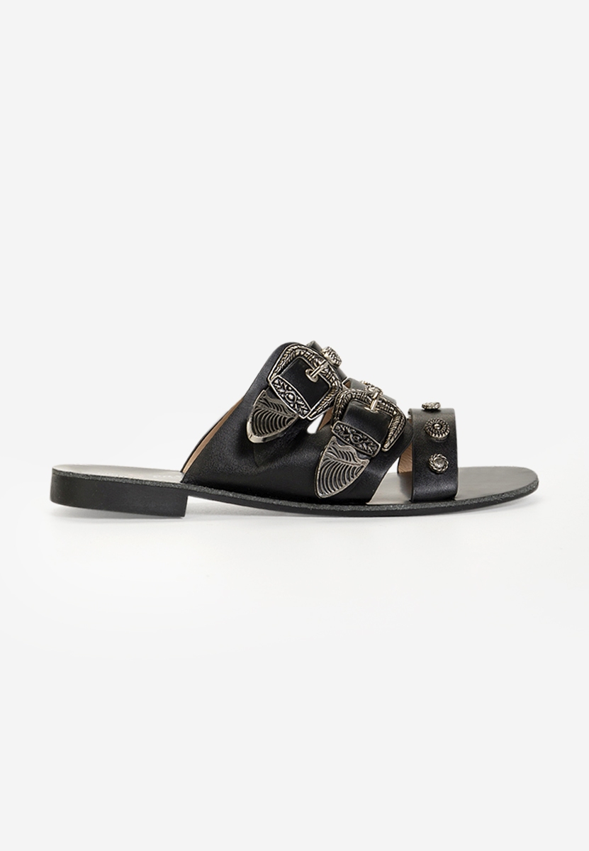 Čierne dámske šľapky Teodora