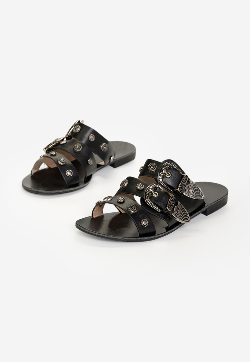 Čierne dámske šľapky Teodora