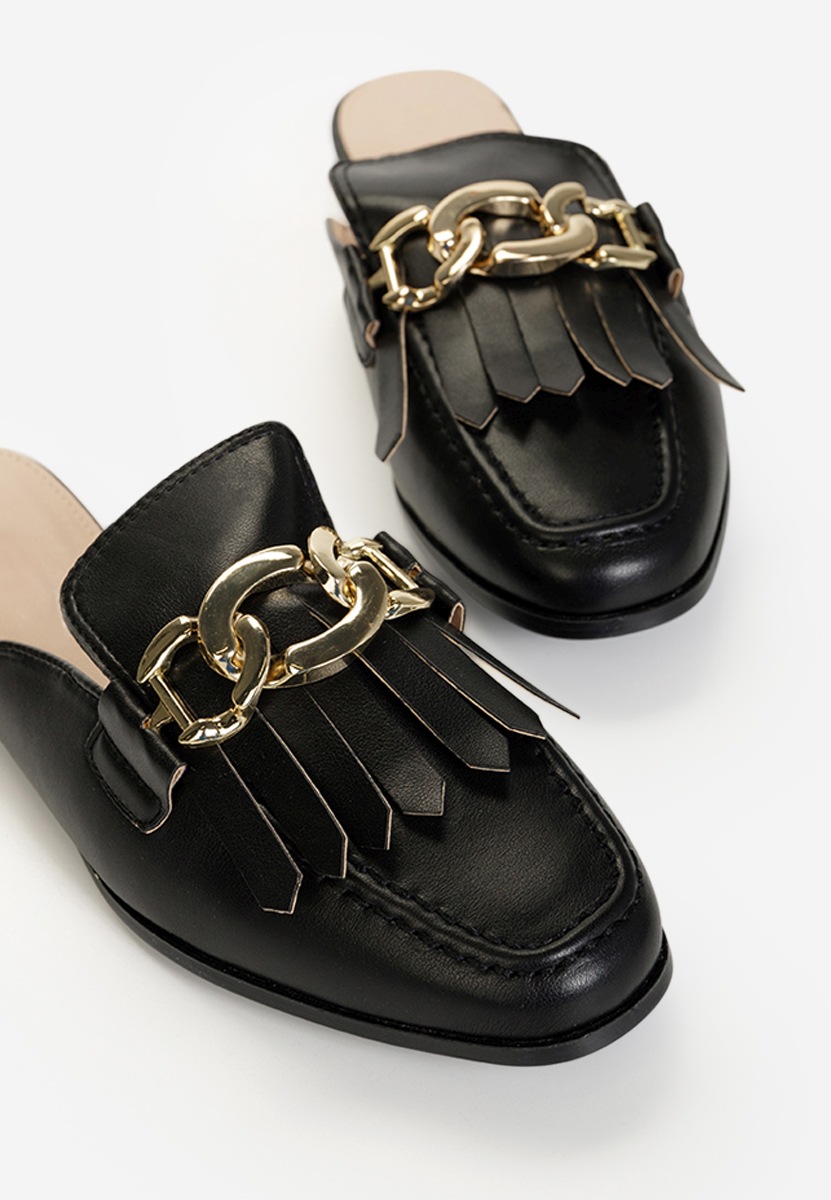 čierne šľapky dámske Arida