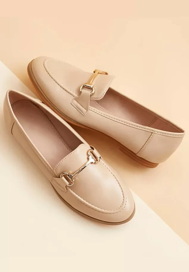 Béžové mokasíny dámske Casica