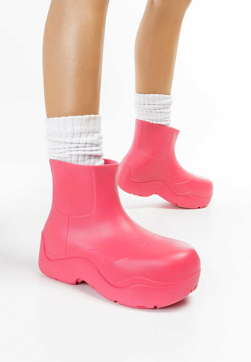 Fuchsiové dámske gumáky Gretel