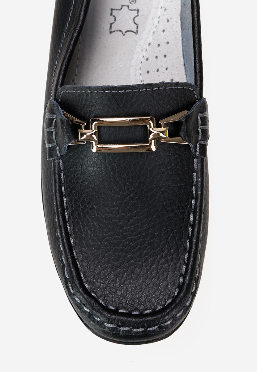 Čierne kožené mokasíny dámske Celetina