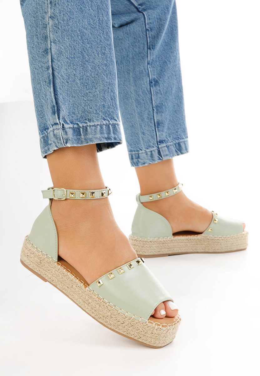 Zelené dámske espadrilky Firmosa