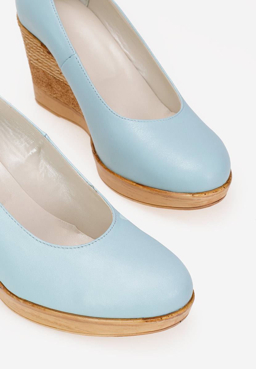 Svetlo modré poltopánky na platforme Zola V6