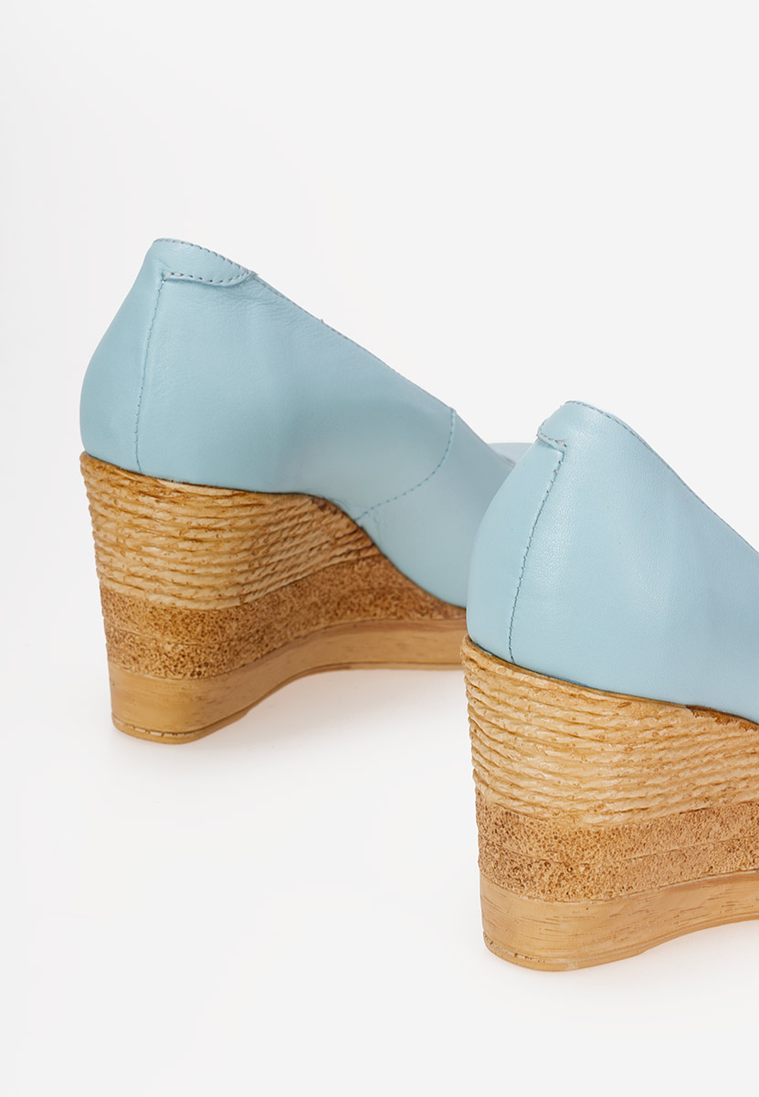 Svetlo modré poltopánky na platforme Zola V6