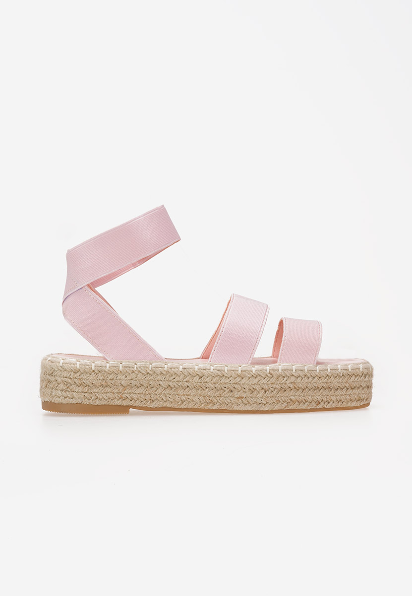 Ružové espadrilky sandale Clarena