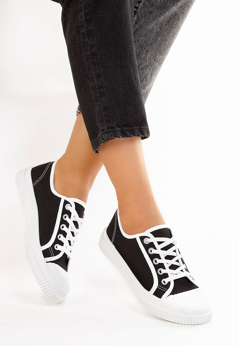 Čierne dámske nízké tenisky Tezina