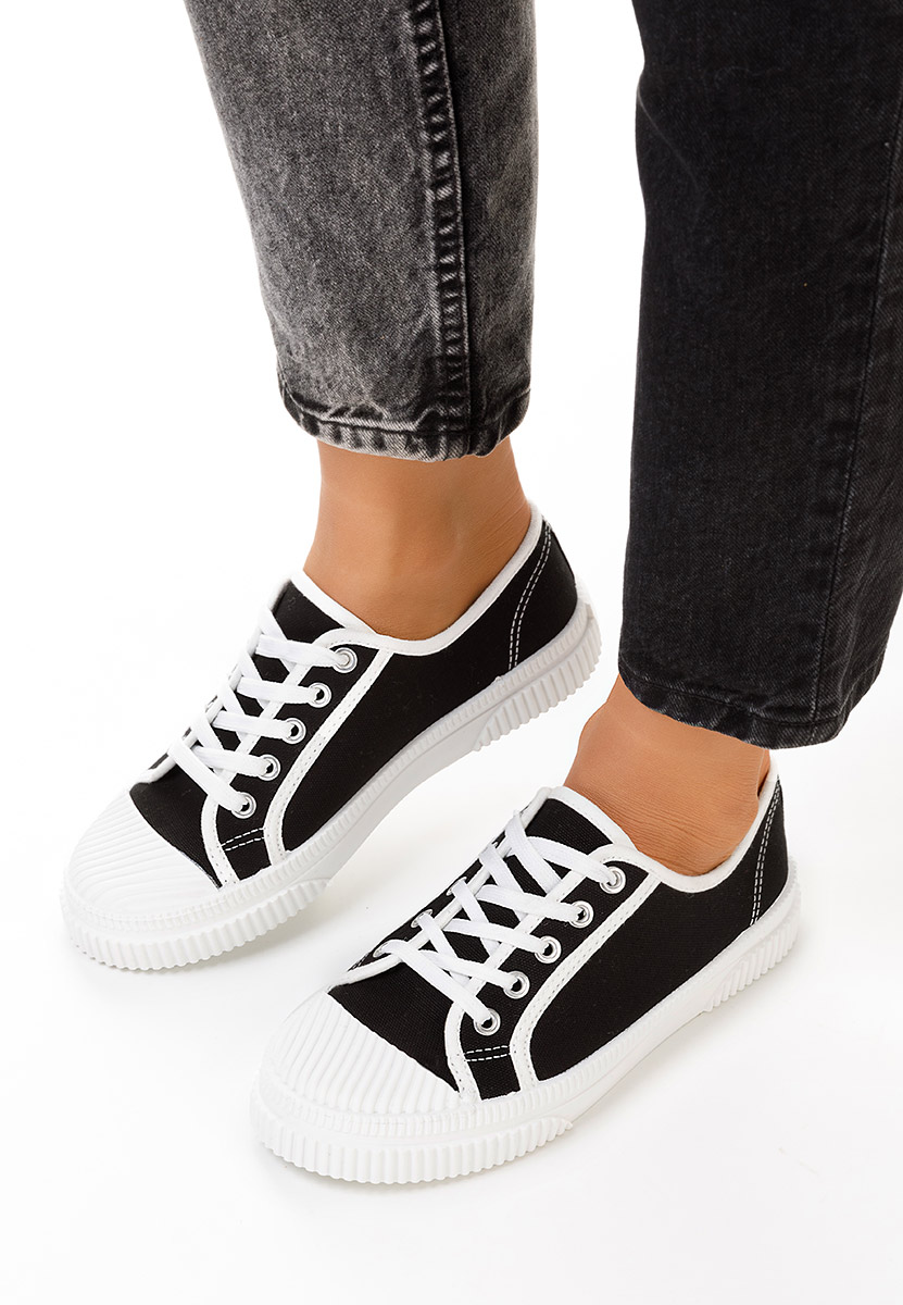 Čierne dámske nízké tenisky Tezina