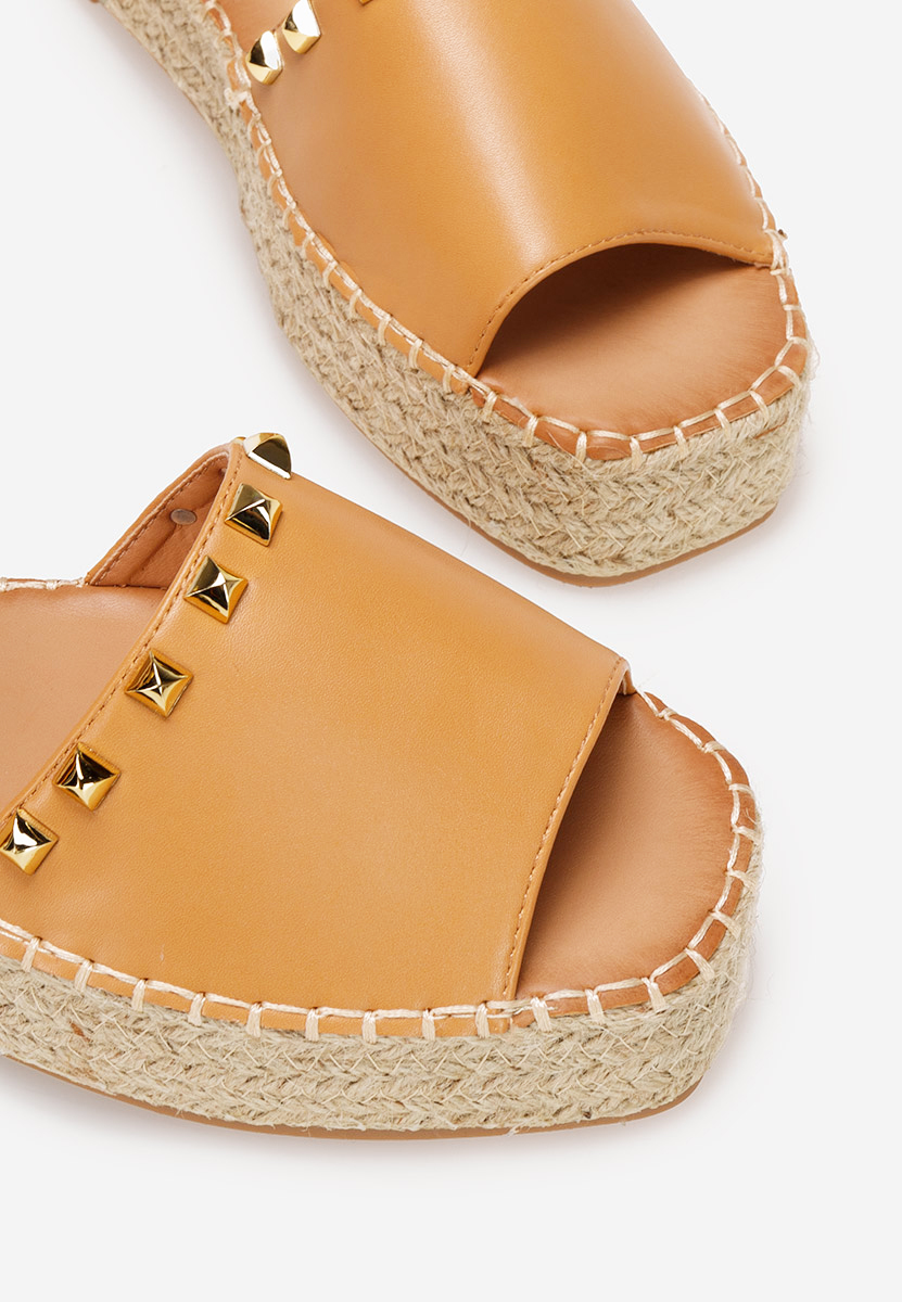 Hnedé dámske espadrilky Firmosa