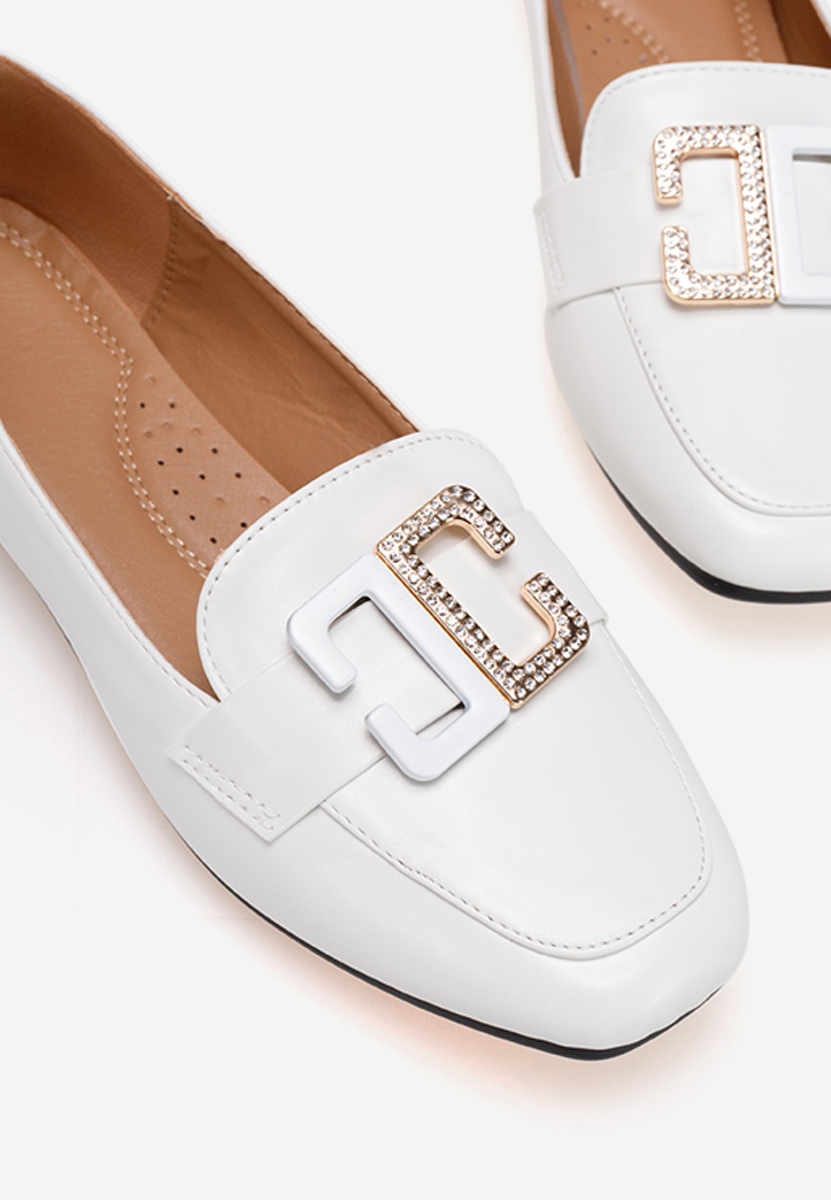 Biele mokasíny dámske Joyday