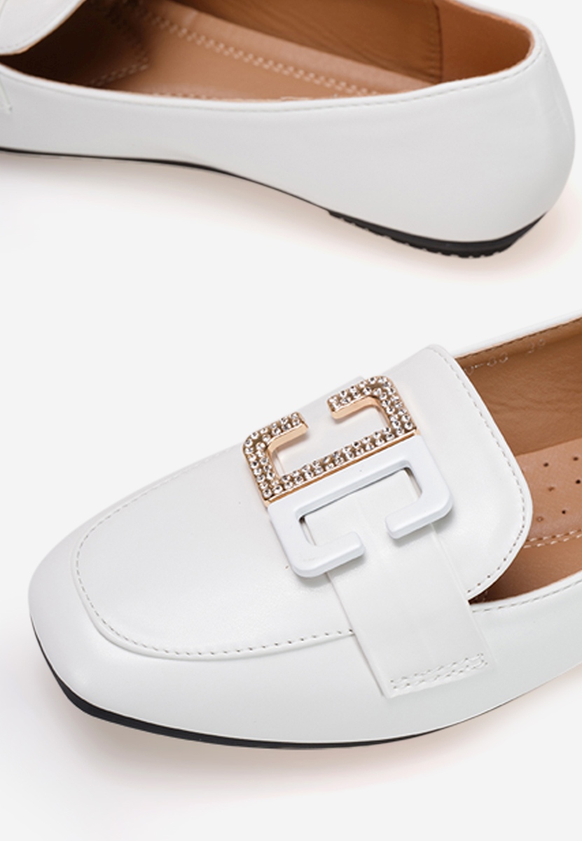 Biele mokasíny dámske Joyday