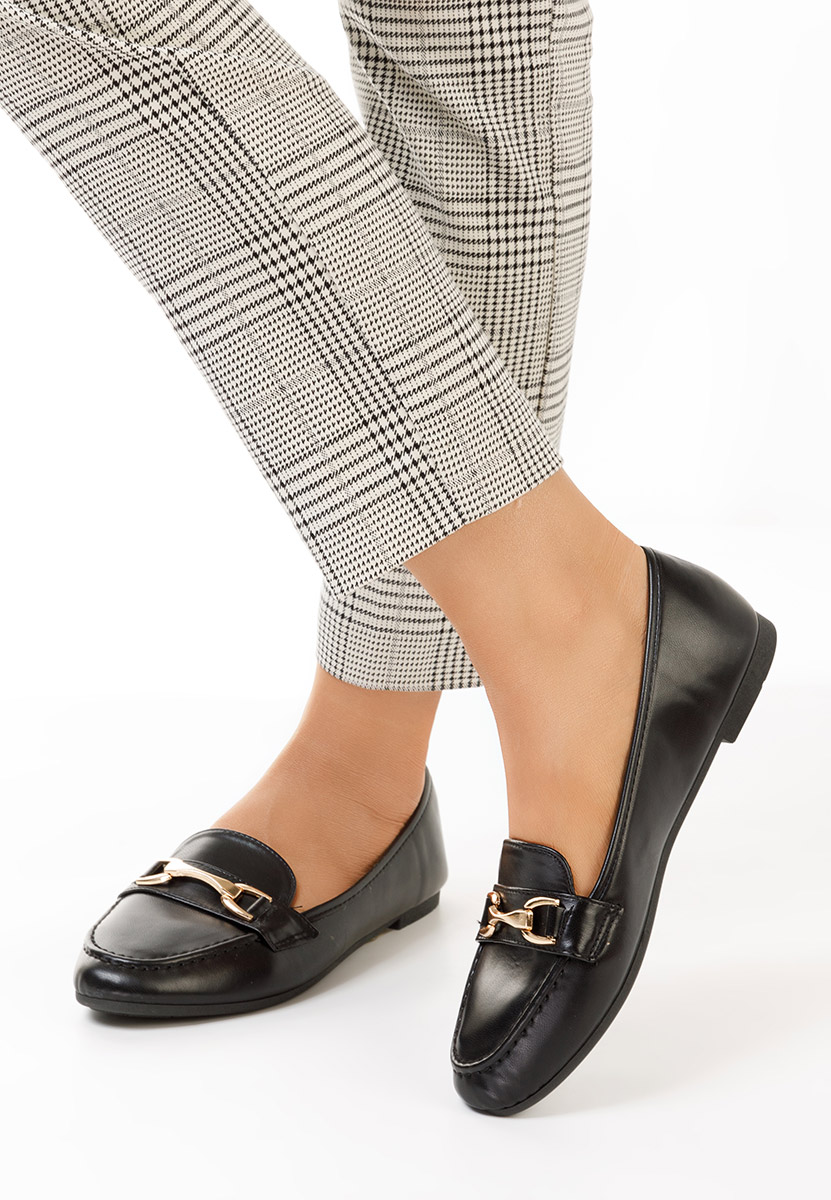 čierne mokasíny dámske Merra