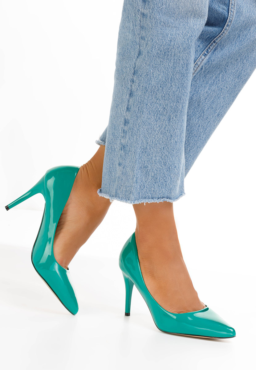 Zelené lakované lodičky Paolla