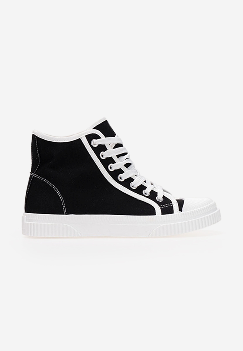 Čierne vysoké tenisky dámske Caneiro