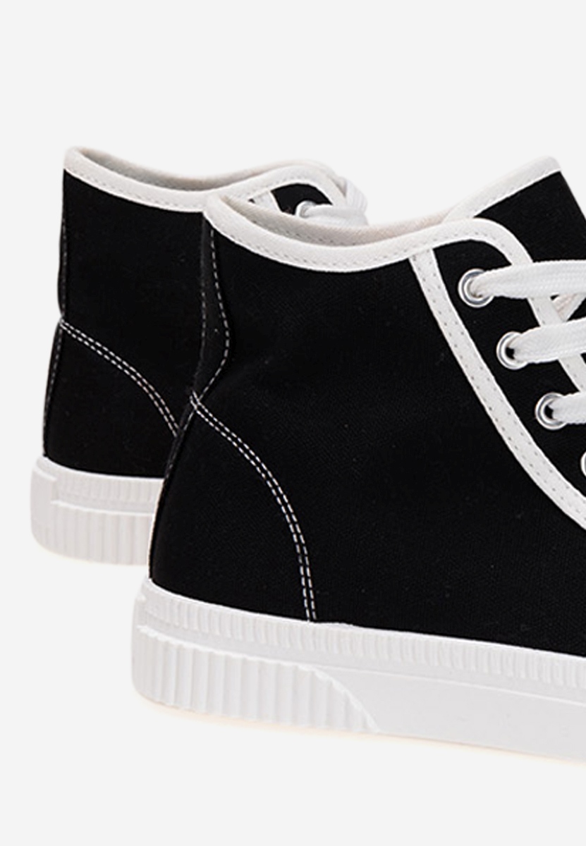 Čierne vysoké tenisky dámske Caneiro