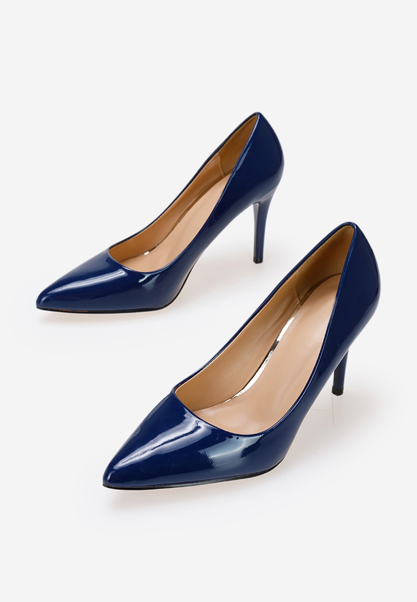 Modré lakované lodičky Paolla