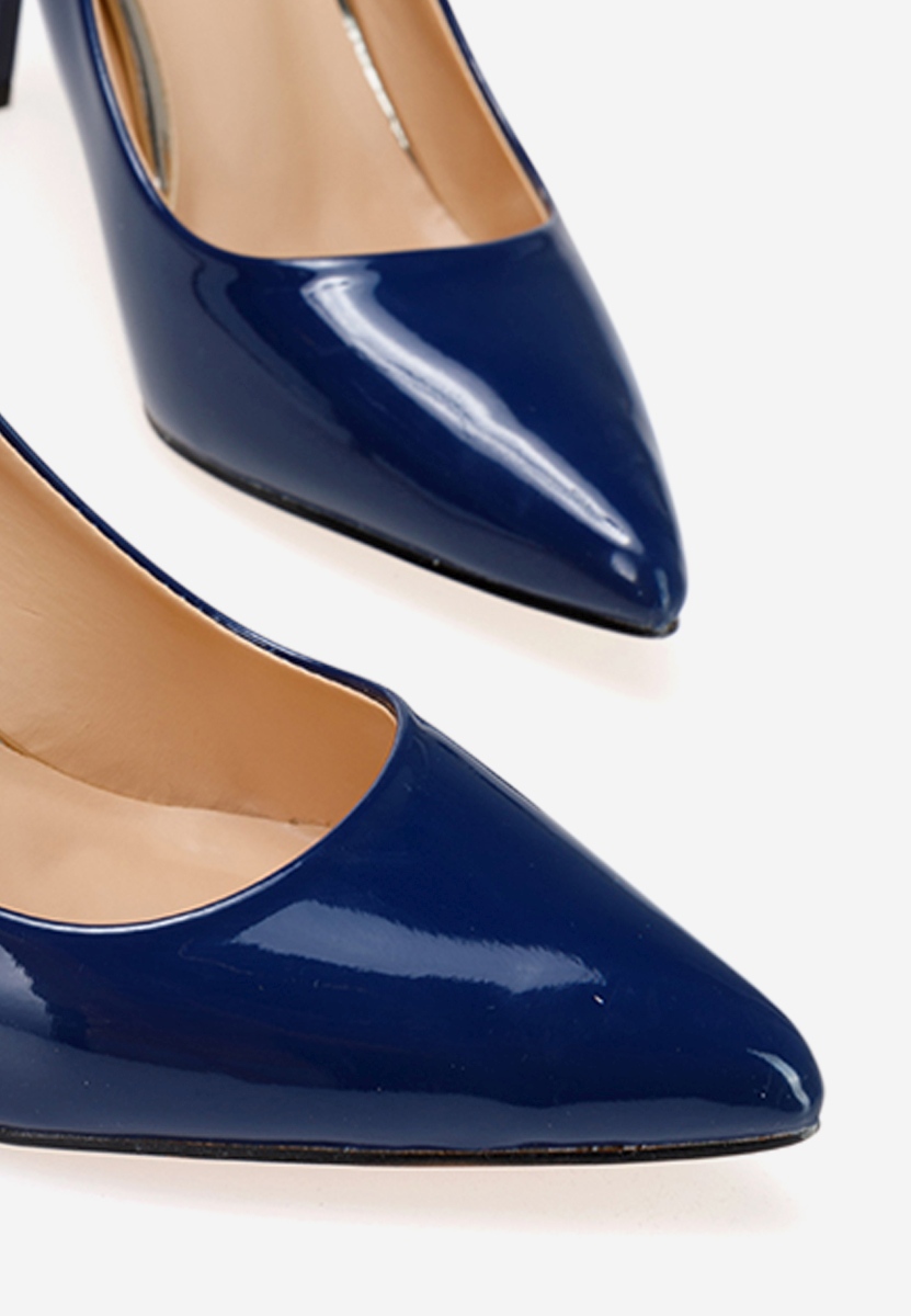 Modré lakované lodičky Paolla