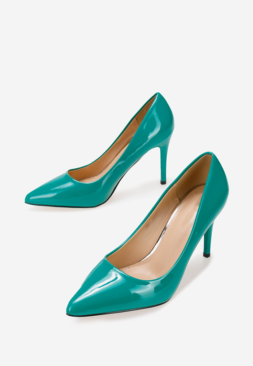 Zelené lakované lodičky Paolla