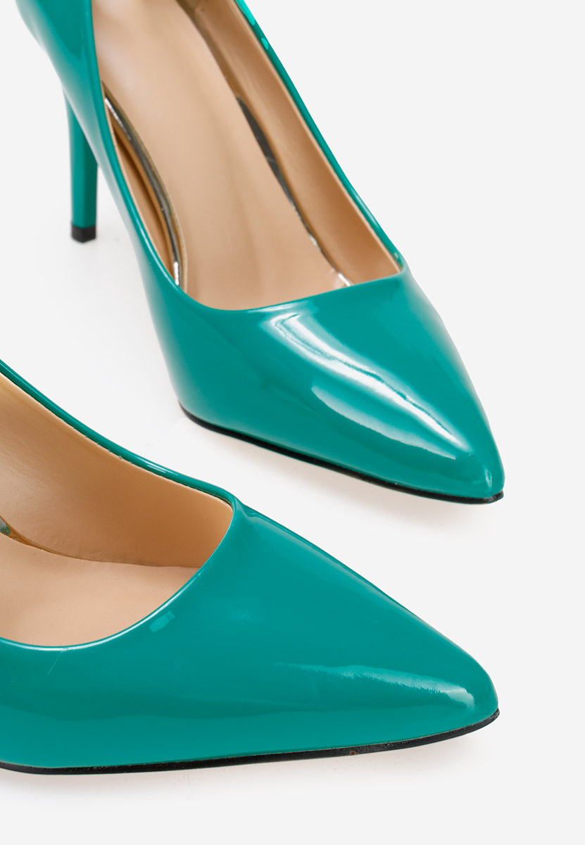 Zelené lakované lodičky Paolla