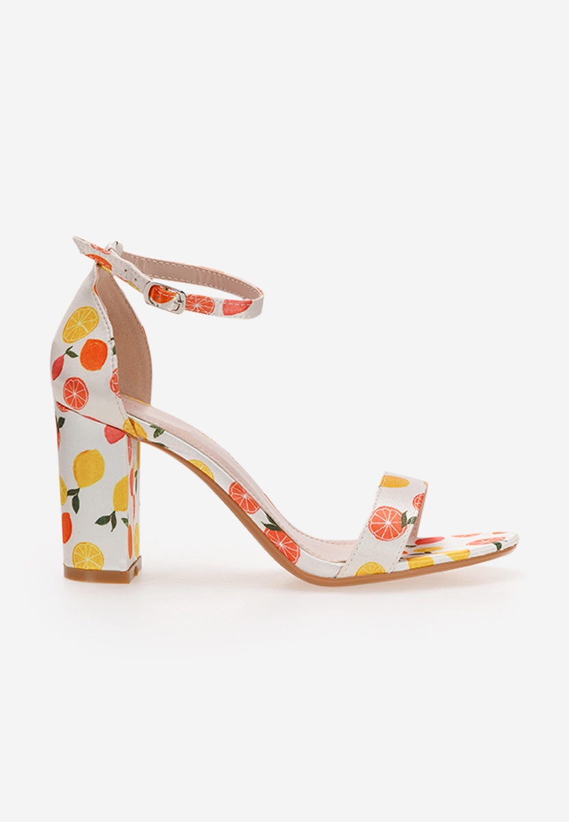 Oranžová dámske sandále Nieva