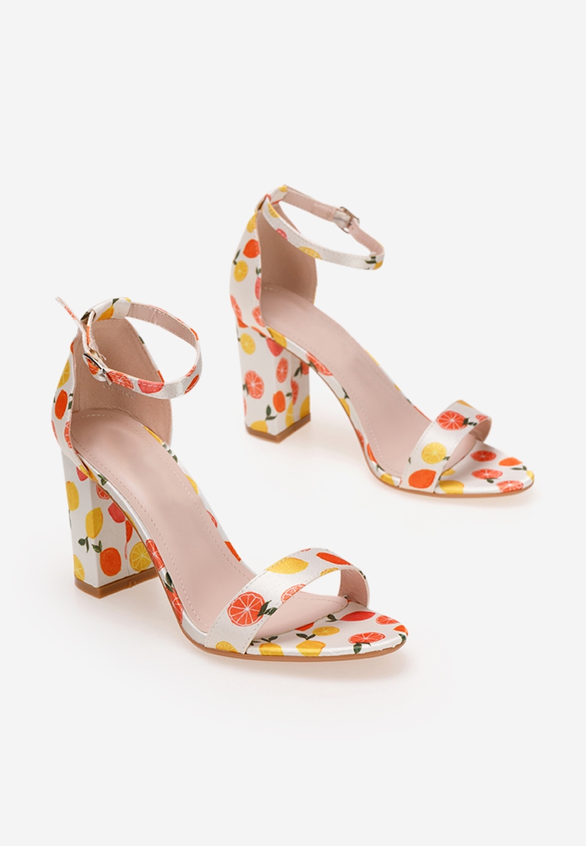 Oranžová dámske sandále Nieva