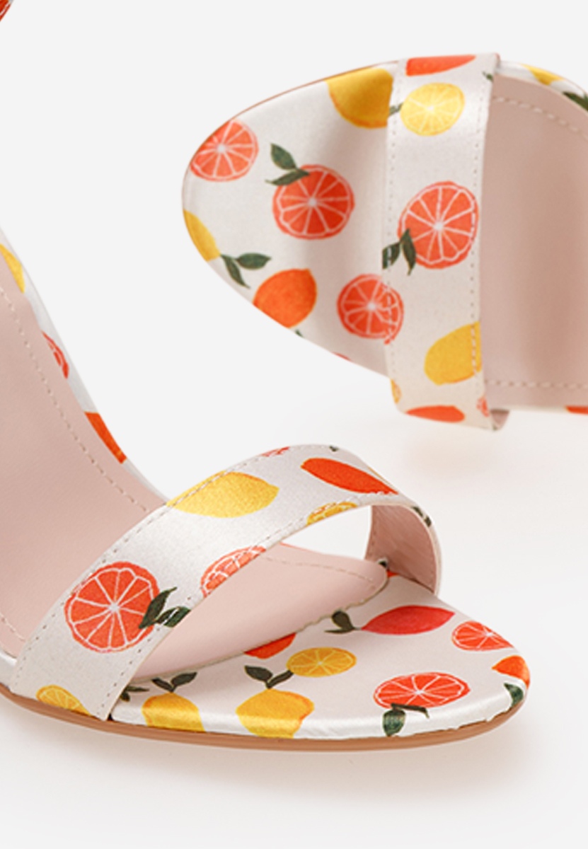 Oranžová dámske sandále Nieva