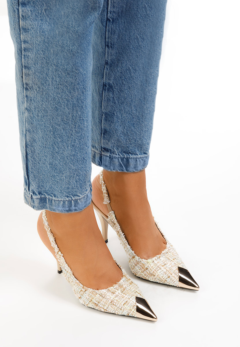 Béžové lodičky Sagria