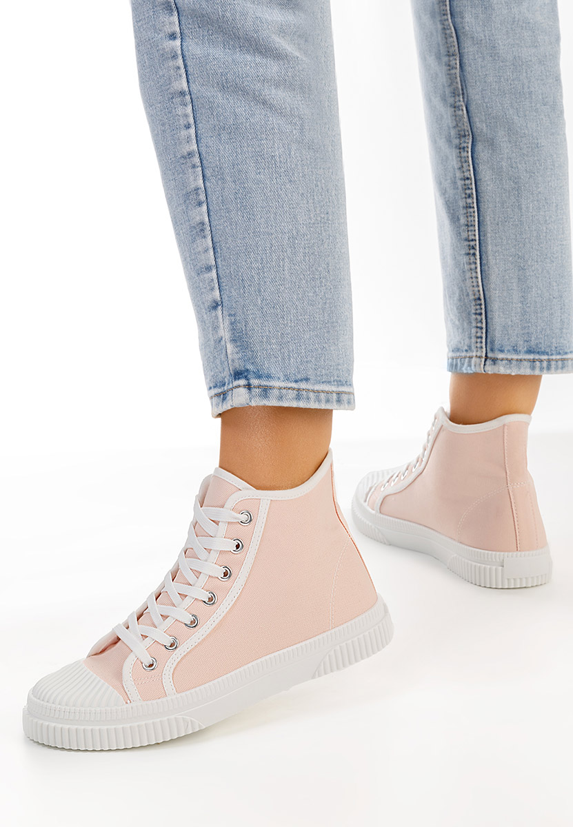 Ružové vysoké tenisky dámske Caneiro