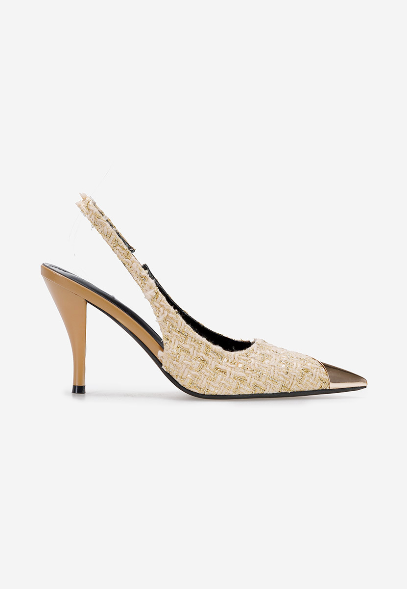 Khaki elegantné dámske lodičky Sagria