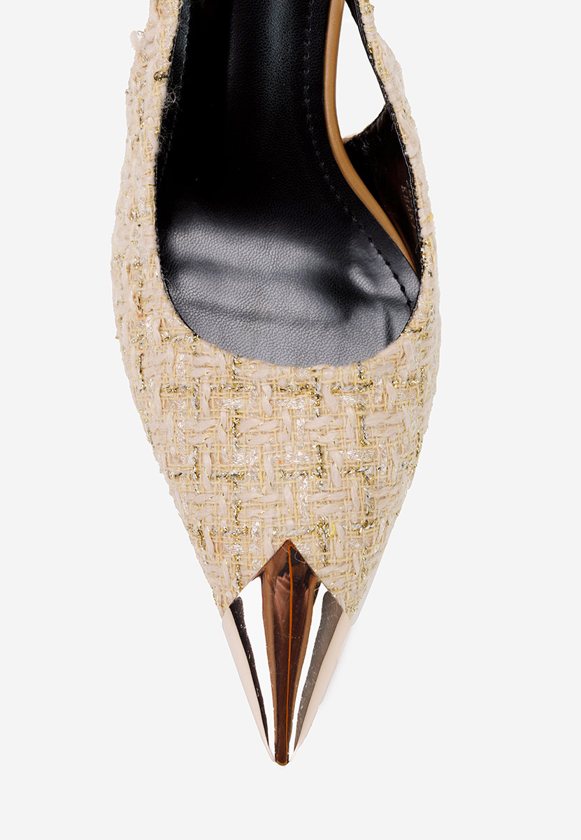 Khaki elegantné dámske lodičky Sagria