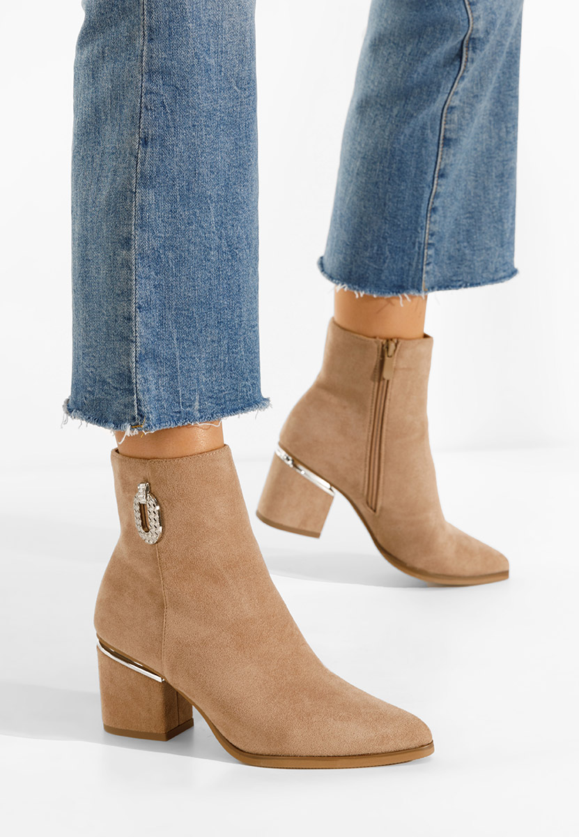 Khaki Členkové kotníkové čižmy Hoja