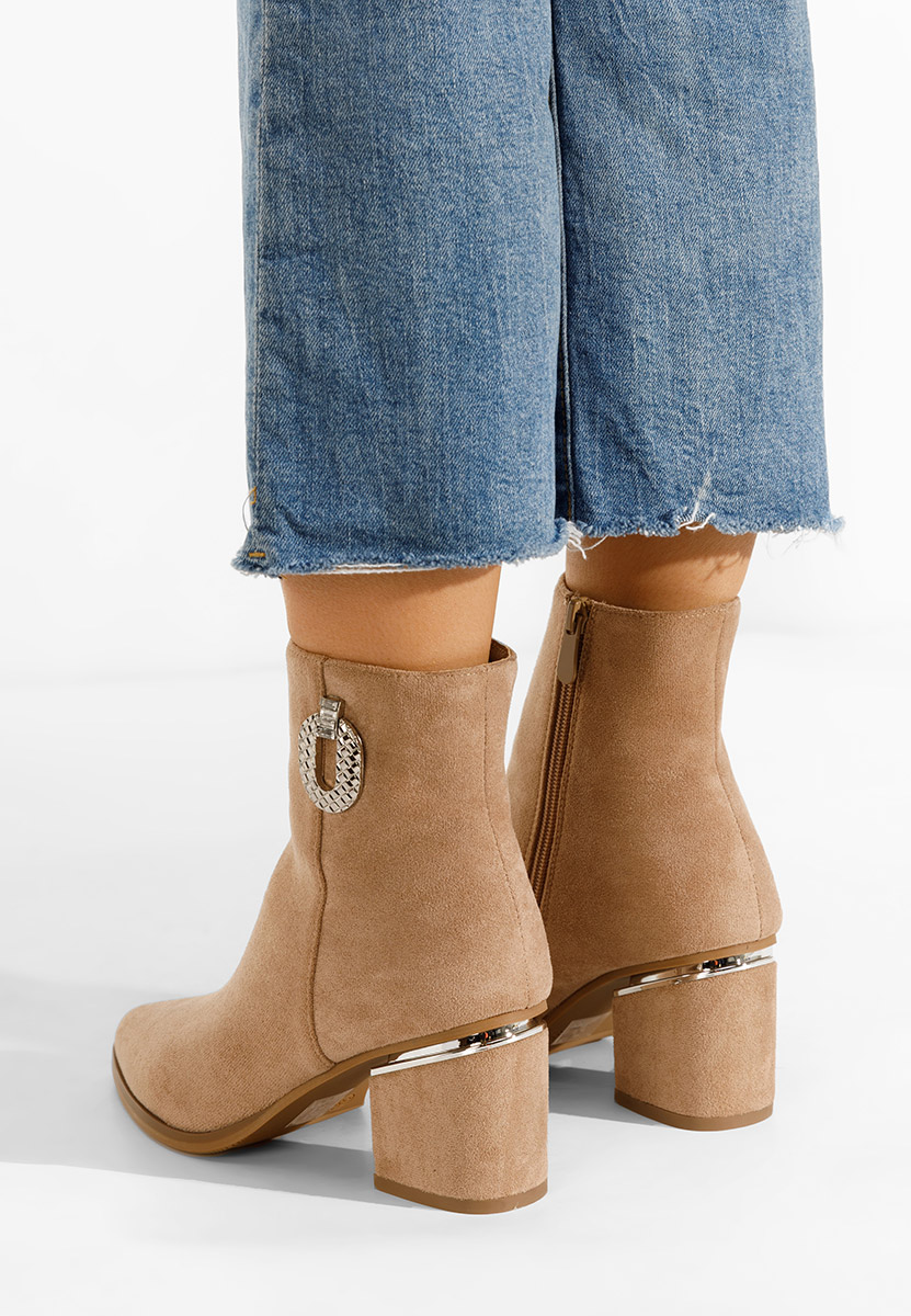 Khaki Členkové kotníkové čižmy Hoja