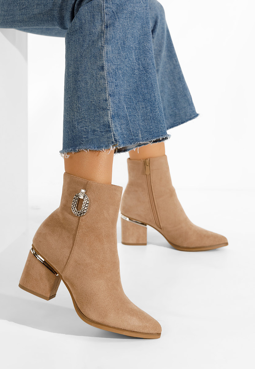 Khaki Členkové kotníkové čižmy Hoja